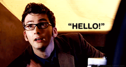 David Tennant says Hello GIF | Doctor Who News